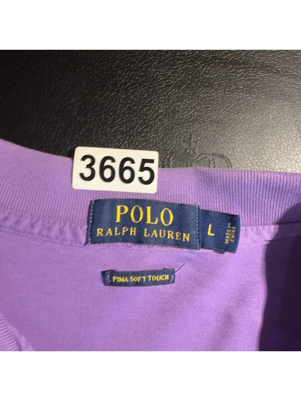 Polo Ralph Lauren Purple Polo Mens L Pima Cotton
